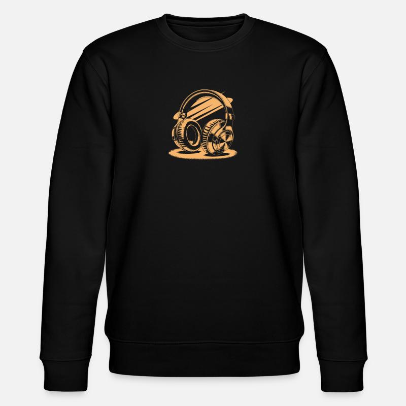 Casque doré - Sweat bio CHANGER Stanley/Stella Unisexe - noir