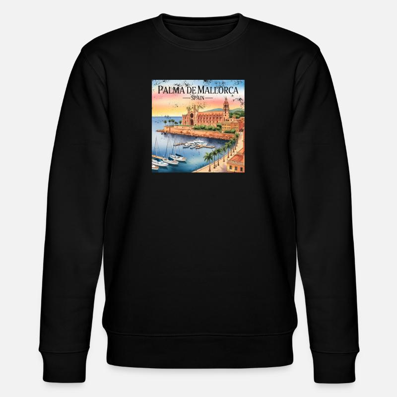 Palma de Mallorca - Stanley/Stella CHANGER Unisex Organic Sweatshirt - black