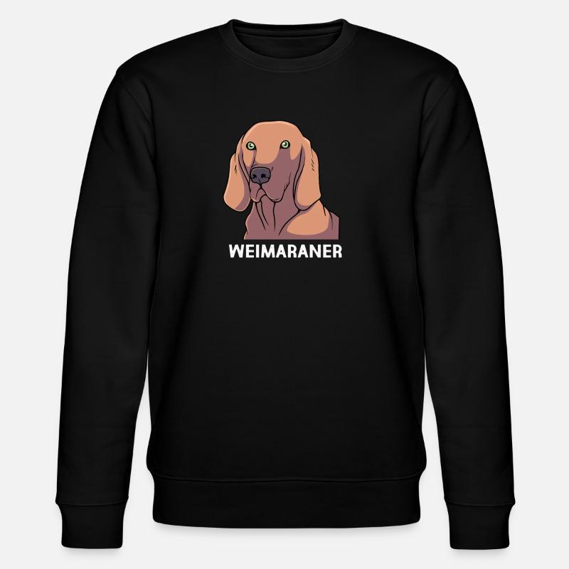 Weimaraner - Stanley/Stella CHANGER Unisex Organic Sweatshirt - black