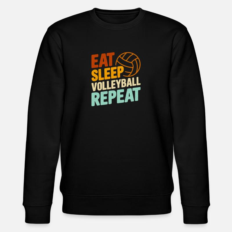 Volleyball - Stanley/Stella Unisex Bio-Sweatshirt CHANGER  - Schwarz