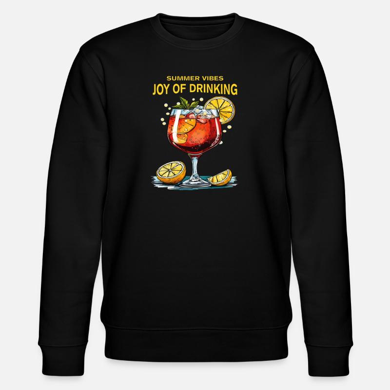 DRINK SPRITZ PLAISIR DE BOIRE - Sweat bio CHANGER Stanley/Stella Unisexe - noir