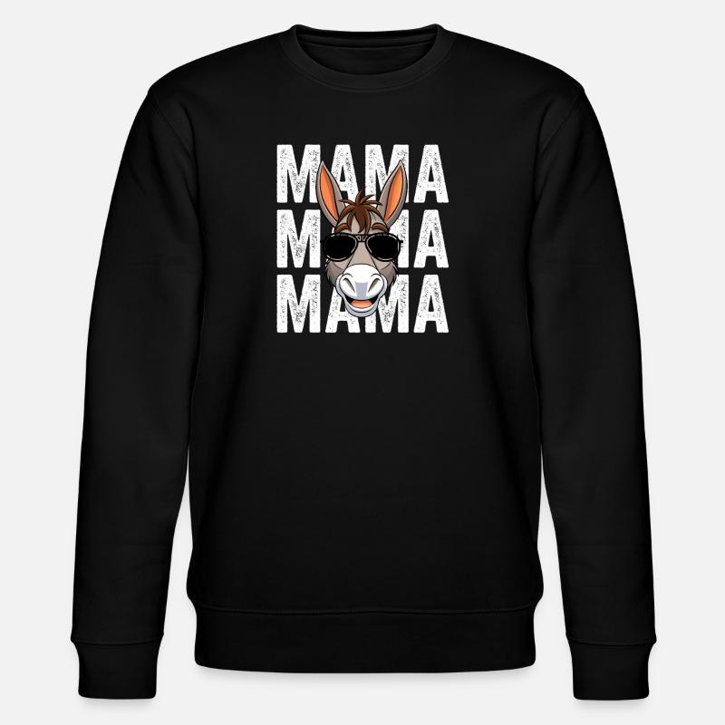 Maman Mère Âne - Sweat bio CHANGER Stanley/Stella Unisexe - noir