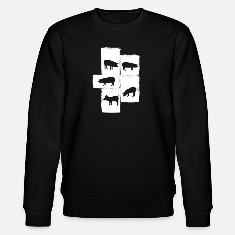 Pig - Stanley/Stella CHANGER Unisex Organic Sweatshirt - black