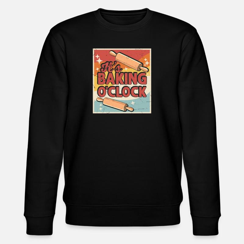 Backen Bäcker Bäckerei - Stanley/Stella Unisex Bio-Sweatshirt CHANGER  - Schwarz
