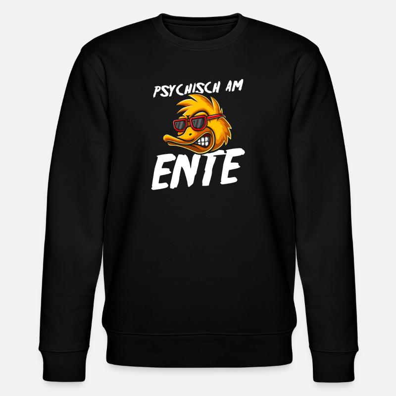 Psychically on the duck - Stanley/Stella CHANGER Unisex Organic Sweatshirt - black