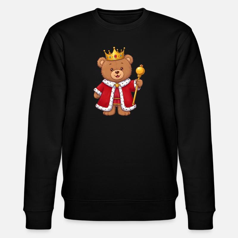 Roi de l’ours en peluche - Sweat bio CHANGER Stanley/Stella Unisexe - noir