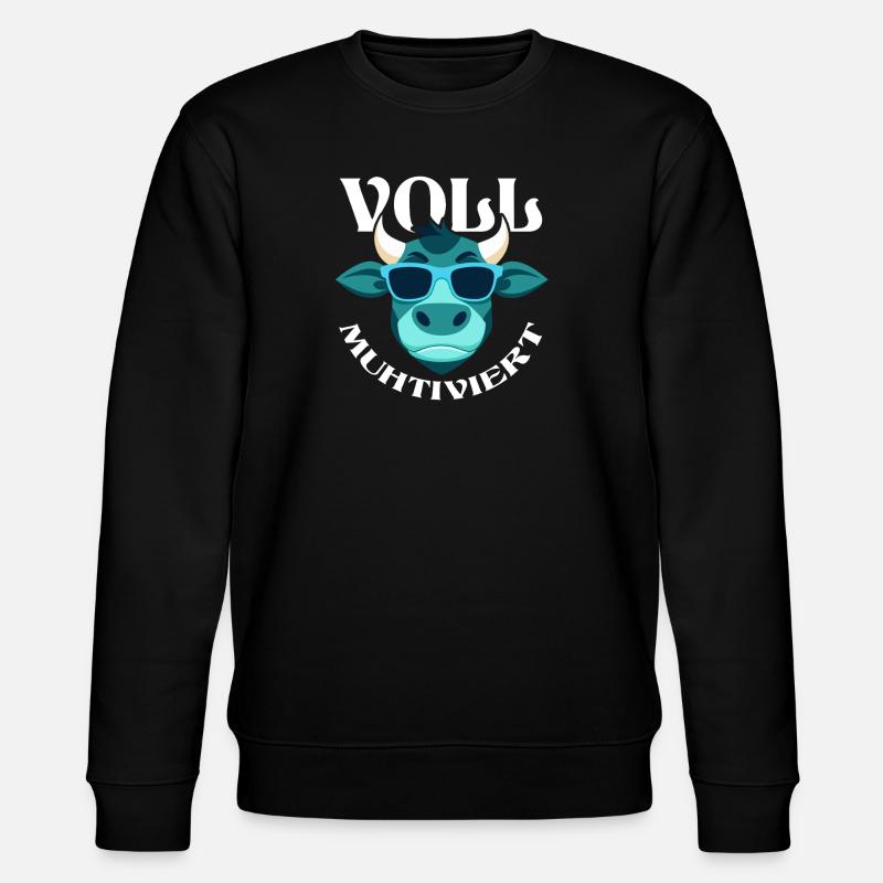 Cow Fully Muhtived - Stanley/Stella CHANGER Unisex Organic Sweatshirt - black