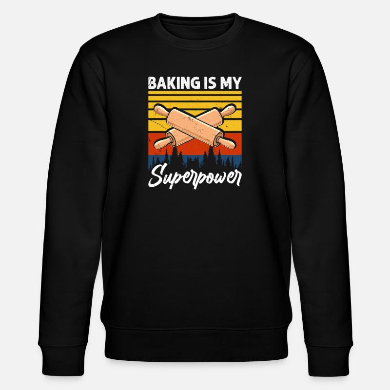 Backen Bäcker Bäckerei - Stanley/Stella Unisex Bio-Sweatshirt CHANGER  - Schwarz
