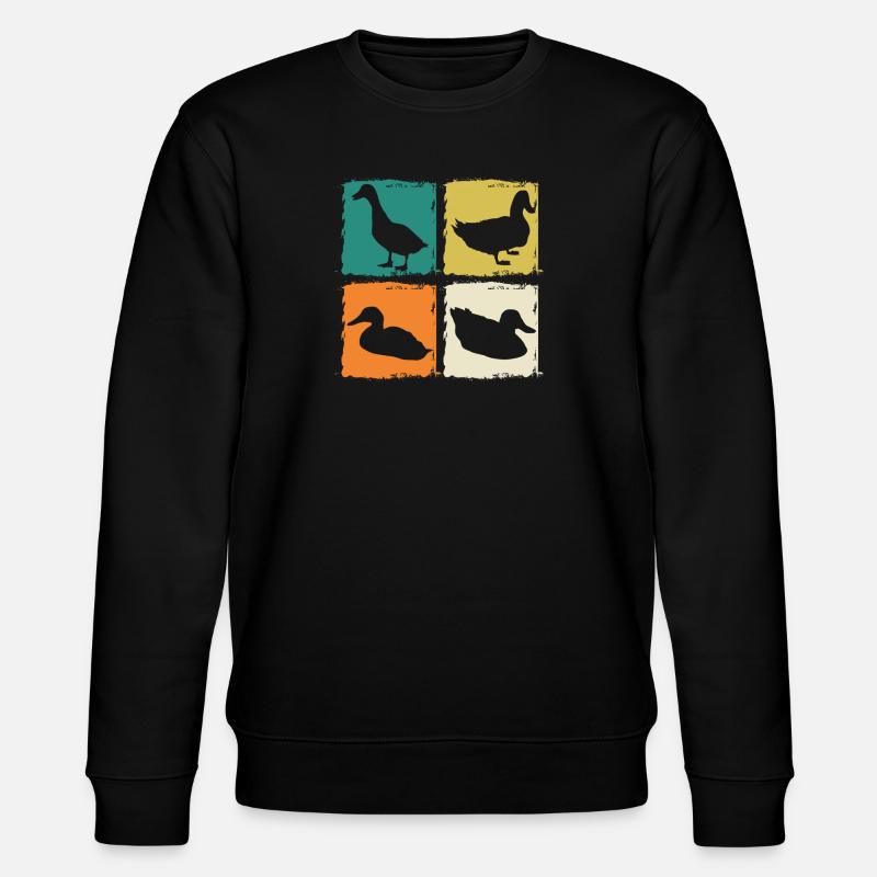 Ducks - Stanley/Stella CHANGER Unisex Organic Sweatshirt - black