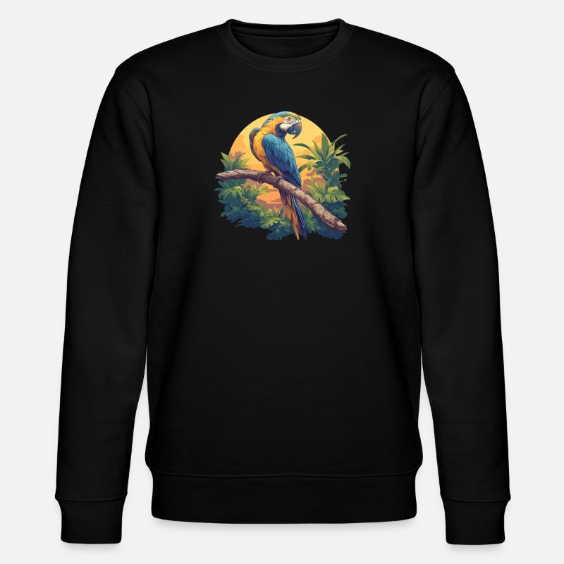 Parrot Parrot Parrot - Stanley/Stella CHANGER Unisex Organic Sweatshirt - black