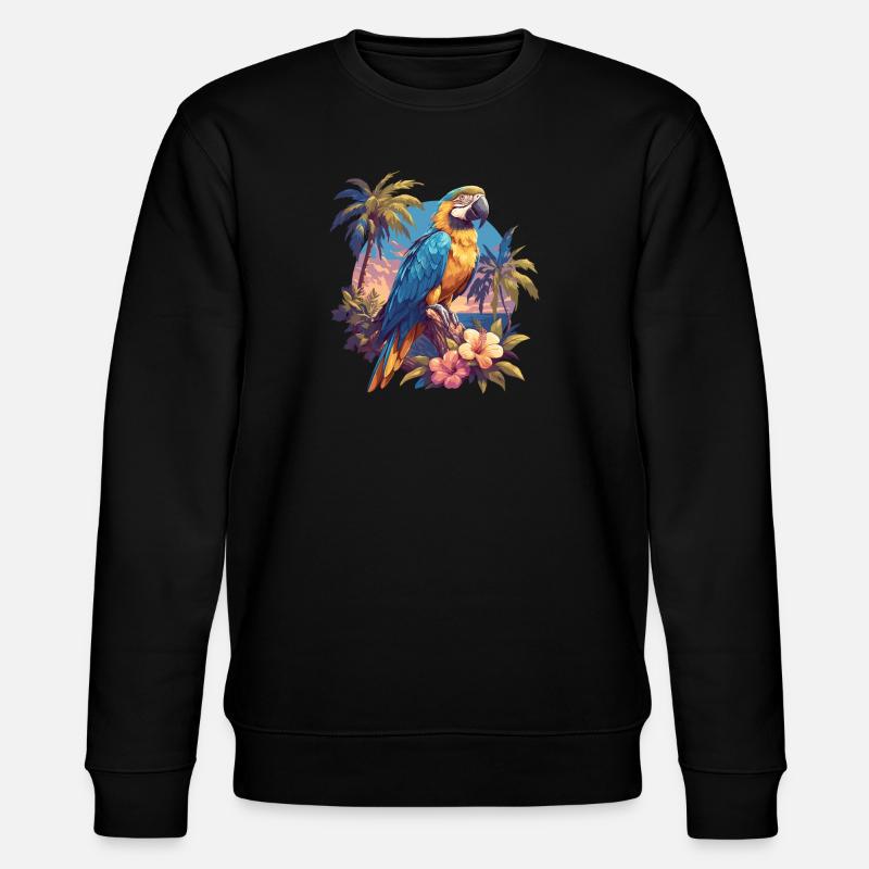 Parrot Parrot Parrot - Stanley/Stella CHANGER Unisex Organic Sweatshirt - black