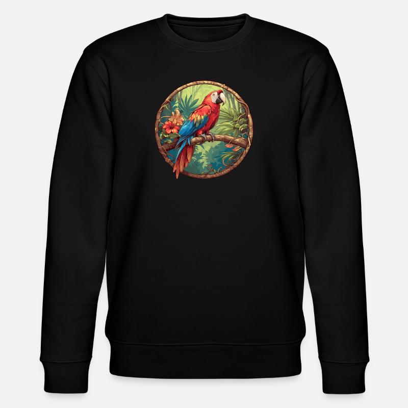 Perroquet Perroquet Perroquet - Sweat bio CHANGER Stanley/Stella Unisexe - noir