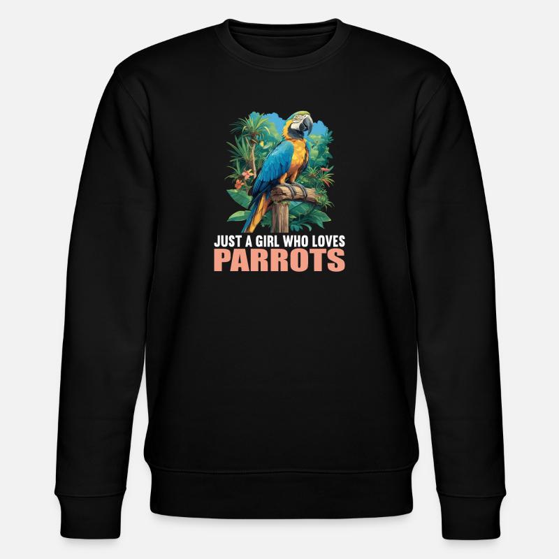 Parrot Parrot Parrot - Stanley/Stella CHANGER Unisex Organic Sweatshirt - black