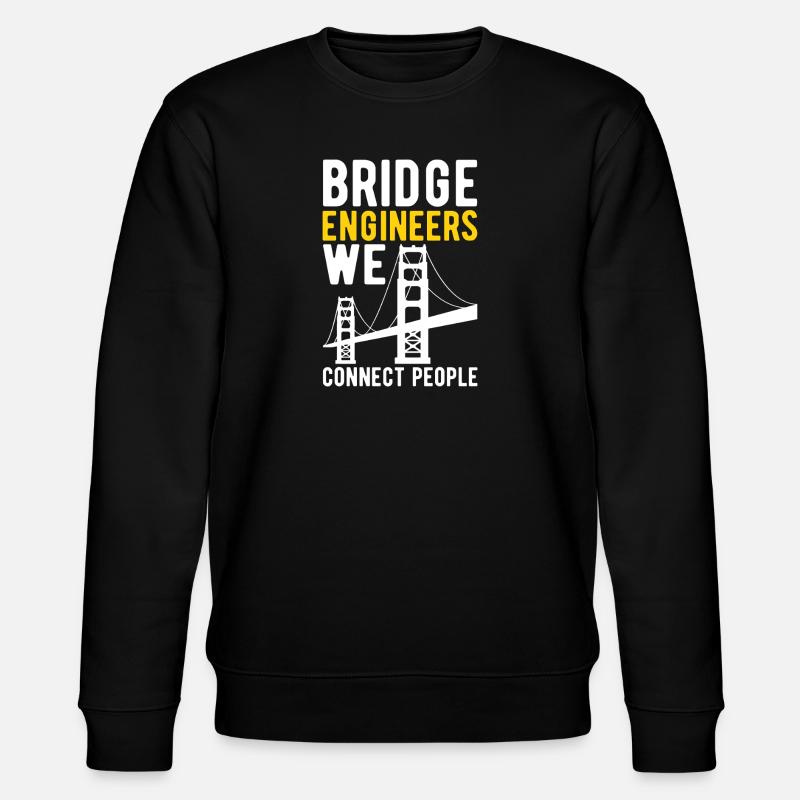 Bridge Engineer Bridge Construction - Stanley/Stella CHANGER Unisex Organic Sweatshirt - black
