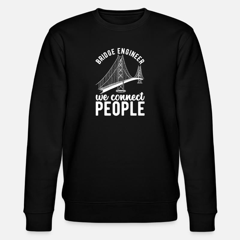 Bridge Engineer Bridge Construction - Stanley/Stella CHANGER Unisex Organic Sweatshirt - black