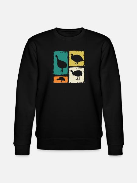 Chickens Rooster Guinea Fowl - Stanley/Stella CHANGER Unisex Organic Sweatshirt - black