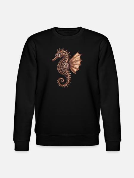 Design complexe d’hippocampe Steampunk - Sweat bio CHANGER Stanley/Stella Unisexe - noir