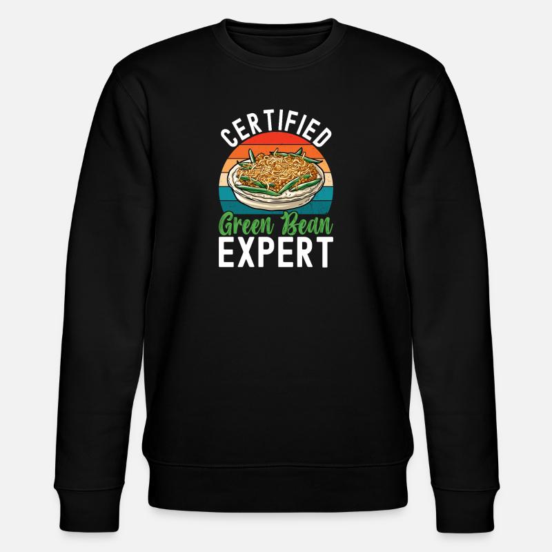 Casserole de haricots verts - Sweat bio CHANGER Stanley/Stella Unisexe - noir