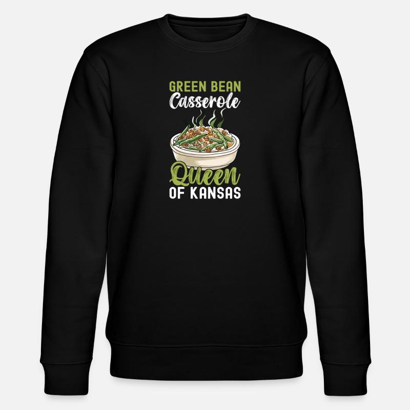 Casserole de haricots verts - Sweat bio CHANGER Stanley/Stella Unisexe - noir