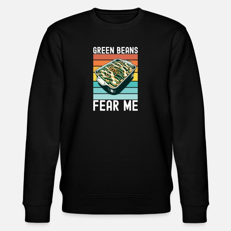 Green Bean Casserole - Stanley/Stella CHANGER Unisex Organic Sweatshirt - black