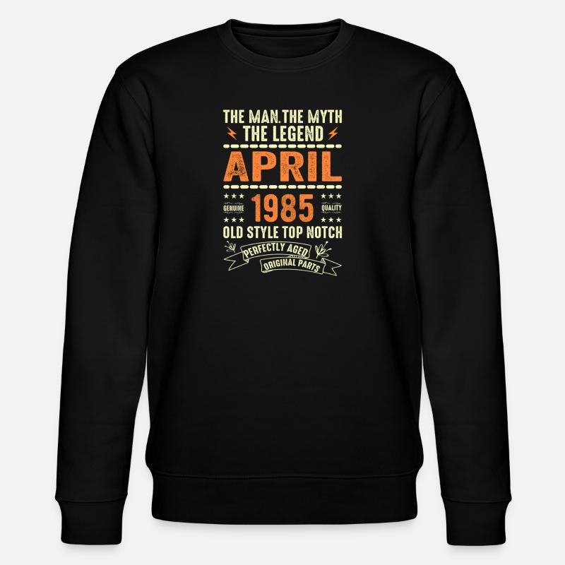 Avril 1985, AVRIL 1985 - Sweat bio CHANGER Stanley/Stella Unisexe - noir