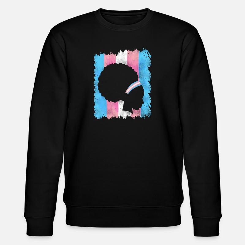 Transgender Trans LGBT Pride - Stanley/Stella Unisex Bio-Sweatshirt CHANGER  - Schwarz