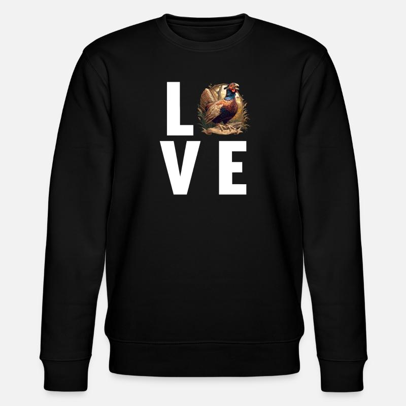 Fasane Fasan - Stanley/Stella Unisex Bio-Sweatshirt CHANGER  - Schwarz