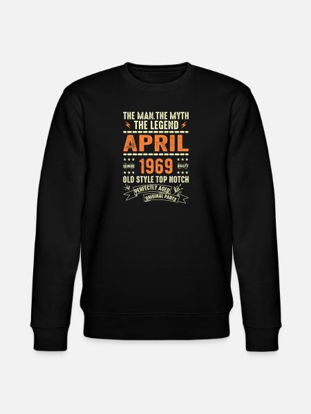April 1969, APRIL 1969 - Stanley/Stella CHANGER Unisex Organic Sweatshirt - black