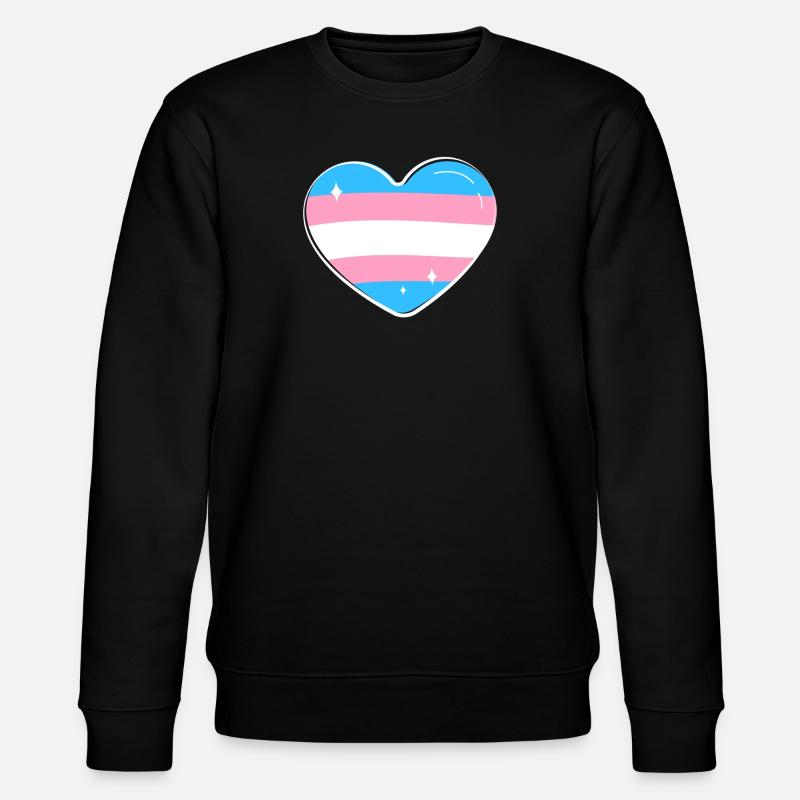 Transgender Trans LGBT Pride - Stanley/Stella CHANGER Unisex Organic Sweatshirt - black
