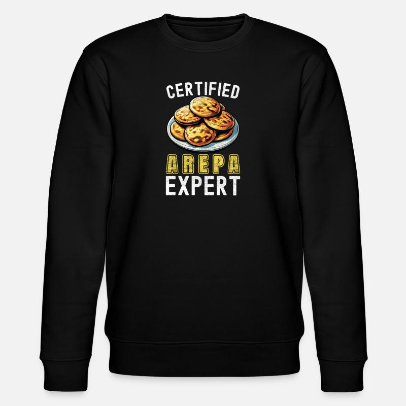 Venezolanische Arepas - Stanley/Stella Unisex Bio-Sweatshirt CHANGER  - Schwarz