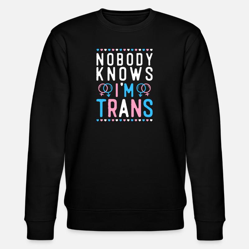 Transgender Trans LGBT Pride - Stanley/Stella Unisex Bio-Sweatshirt CHANGER - Schwarz