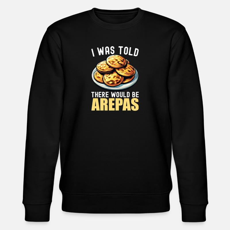 Venezolanische Arepas - Stanley/Stella Unisex Bio-Sweatshirt CHANGER - Schwarz