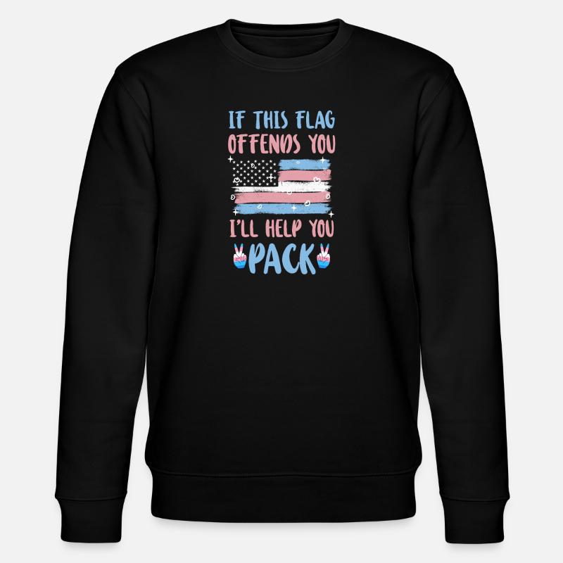 Transgender Trans LGBT Pride - Stanley/Stella Unisex Bio-Sweatshirt CHANGER  - Schwarz
