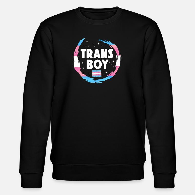 Transgender Trans LGBT Pride - Stanley/Stella Unisex Bio-Sweatshirt CHANGER  - Schwarz