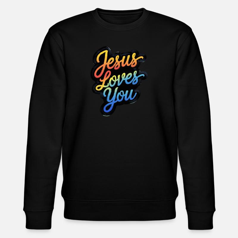 Jésus vous aime ! - Sweat bio CHANGER Stanley/Stella Unisexe - noir