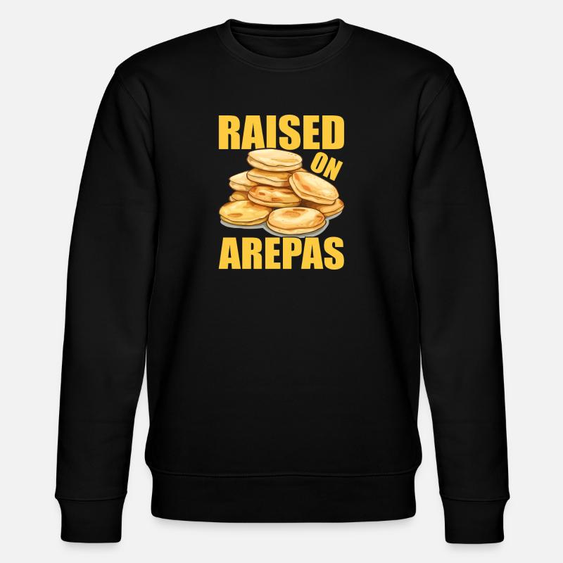 Venezolanische Arepas - Stanley/Stella Unisex Bio-Sweatshirt CHANGER - Schwarz