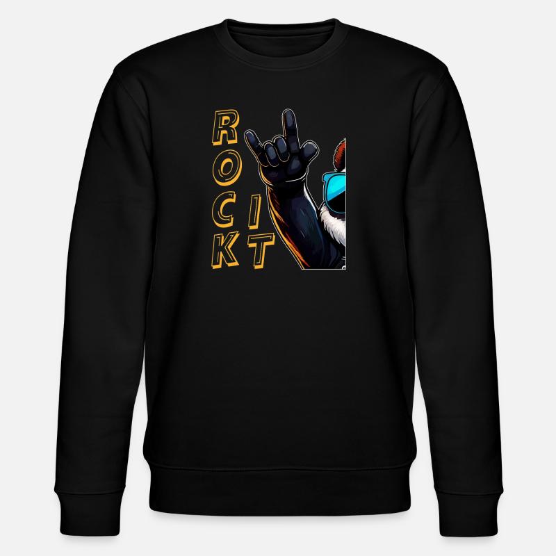 ROCK IT - Stanley/Stella Unisex Bio-Sweatshirt CHANGER  - Schwarz