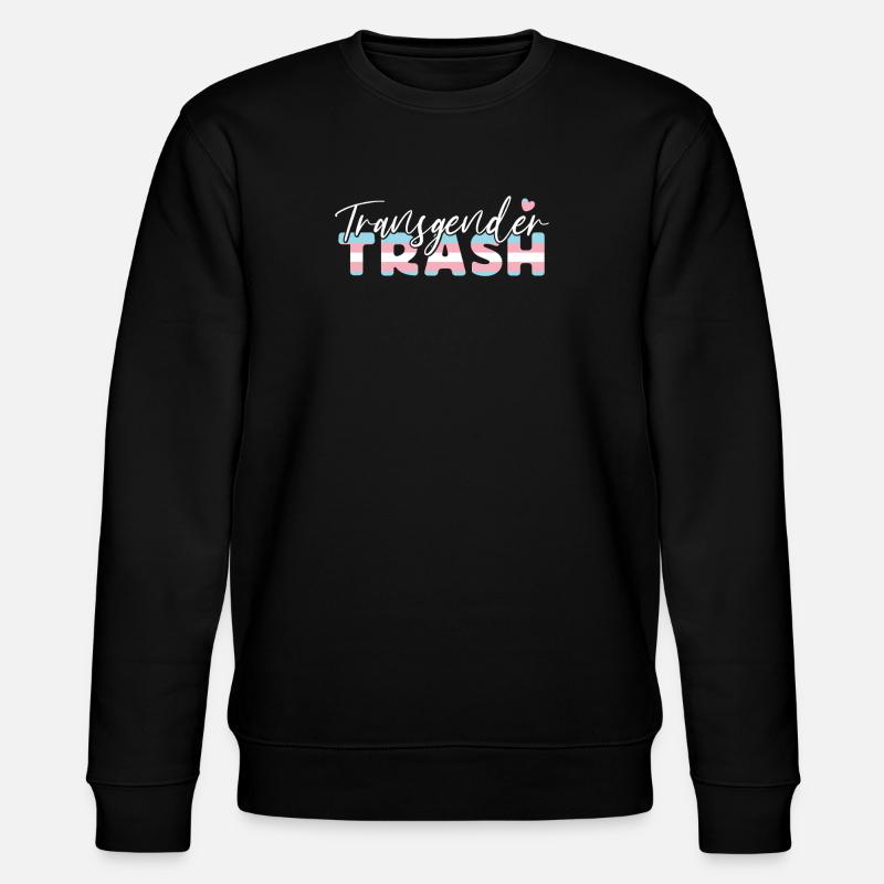 Transgender Trans LGBT Pride - Stanley/Stella CHANGER Unisex Organic Sweatshirt - black