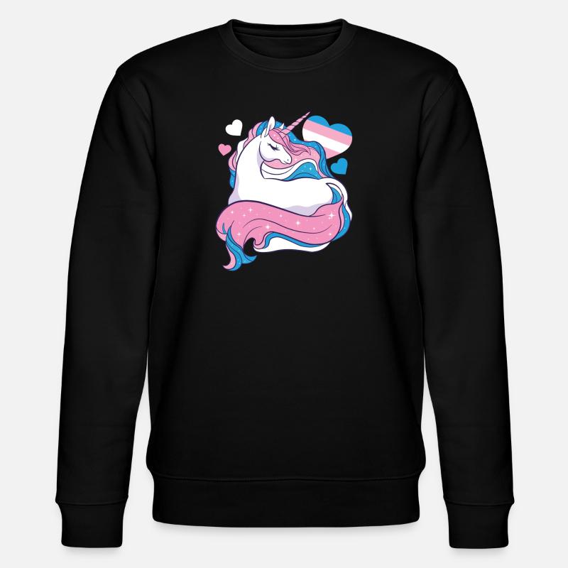 Transgender Trans LGBT Pride - Stanley/Stella CHANGER Unisex Organic Sweatshirt - black