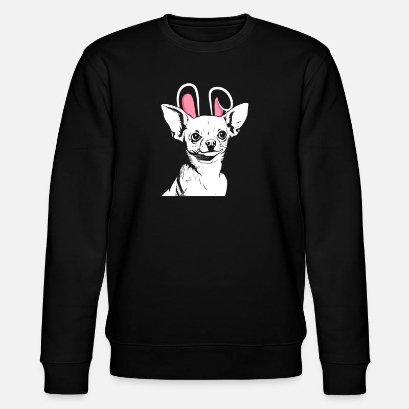 Chien Lapin Chihuahua - Sweat bio CHANGER Stanley/Stella Unisexe - noir