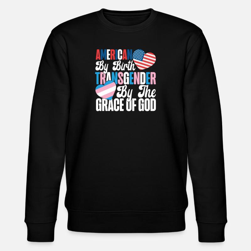 Transgender Trans LGBT Pride - Stanley/Stella Unisex Bio-Sweatshirt CHANGER  - Schwarz