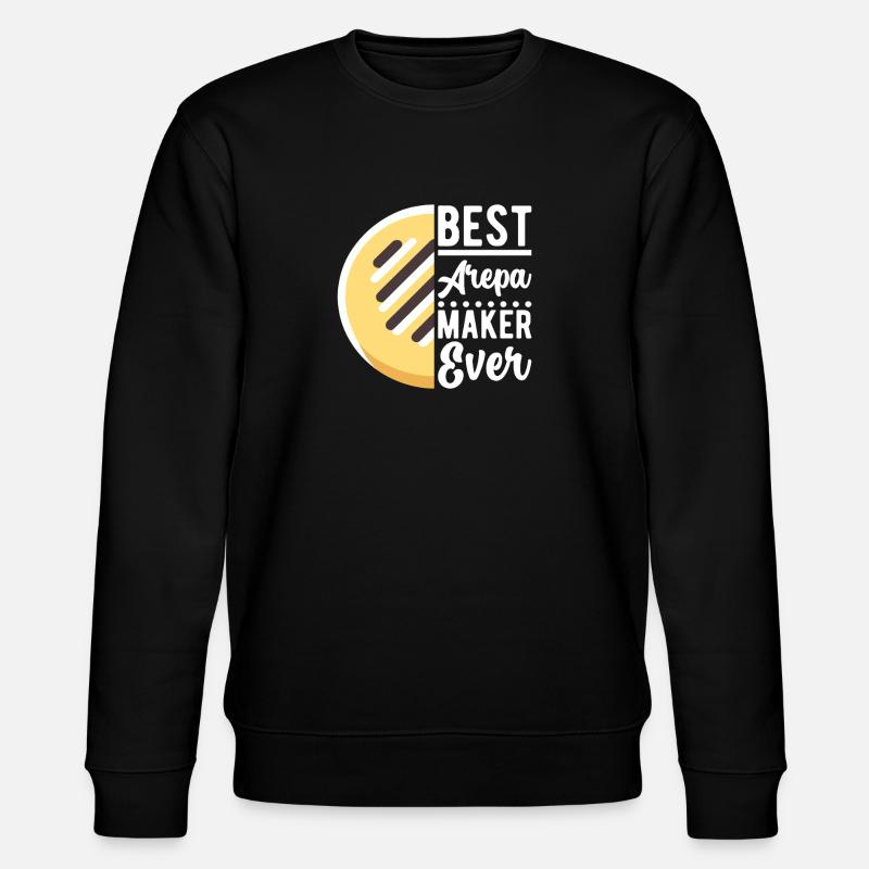 Venezolanische Arepas - Stanley/Stella Unisex Bio-Sweatshirt CHANGER  - Schwarz