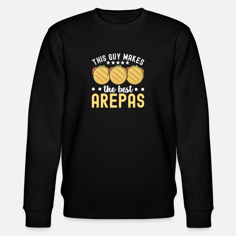 Venezolanische Arepas - Stanley/Stella Unisex Bio-Sweatshirt CHANGER - Schwarz
