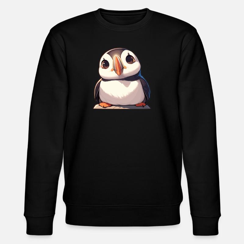 Papageientaucher - Stanley/Stella Unisex Bio-Sweatshirt CHANGER  - Schwarz
