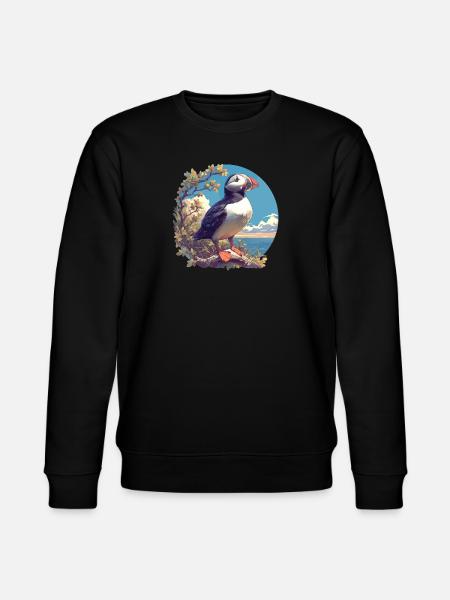 Puffin - Stanley/Stella CHANGER Unisex Organic Sweatshirt - black