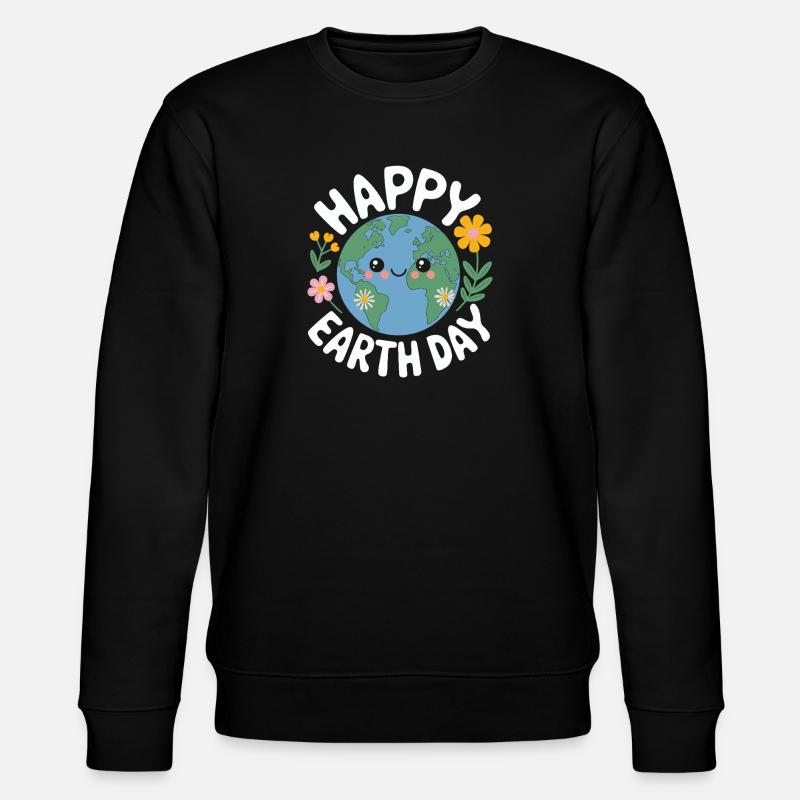 Earth Day - Stanley/Stella Unisex Bio-Sweatshirt CHANGER  - Schwarz