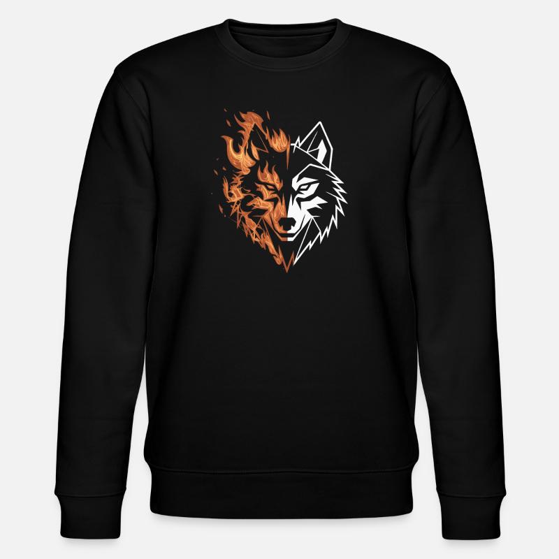 LOUP DE FEU - Sweat bio CHANGER Stanley/Stella Unisexe - noir
