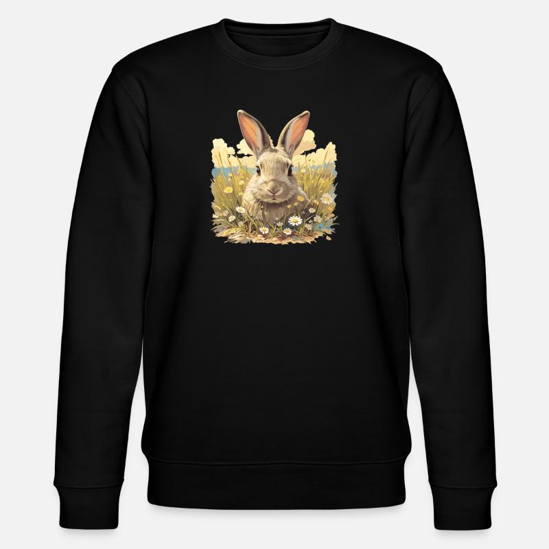 Bunny Bunny - Stanley/Stella CHANGER Unisex Organic Sweatshirt - black