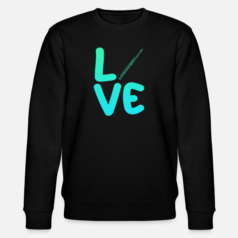 Flute player - Stanley/Stella CHANGER Unisex Organic Sweatshirt - black
