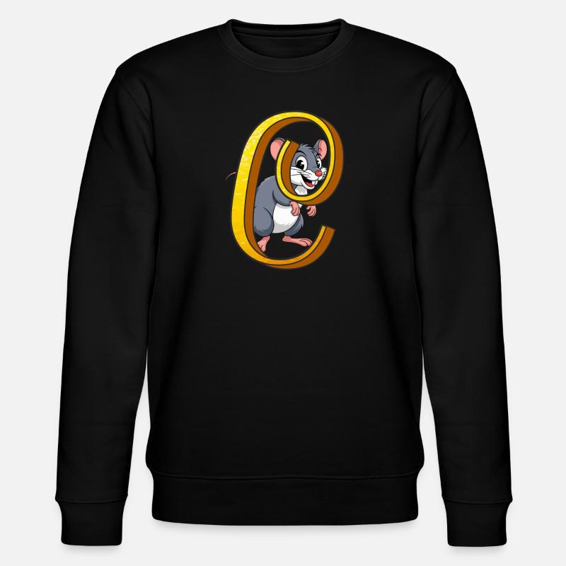 BUCHSTABE C - Stanley/Stella Unisex Bio-Sweatshirt CHANGER  - Schwarz